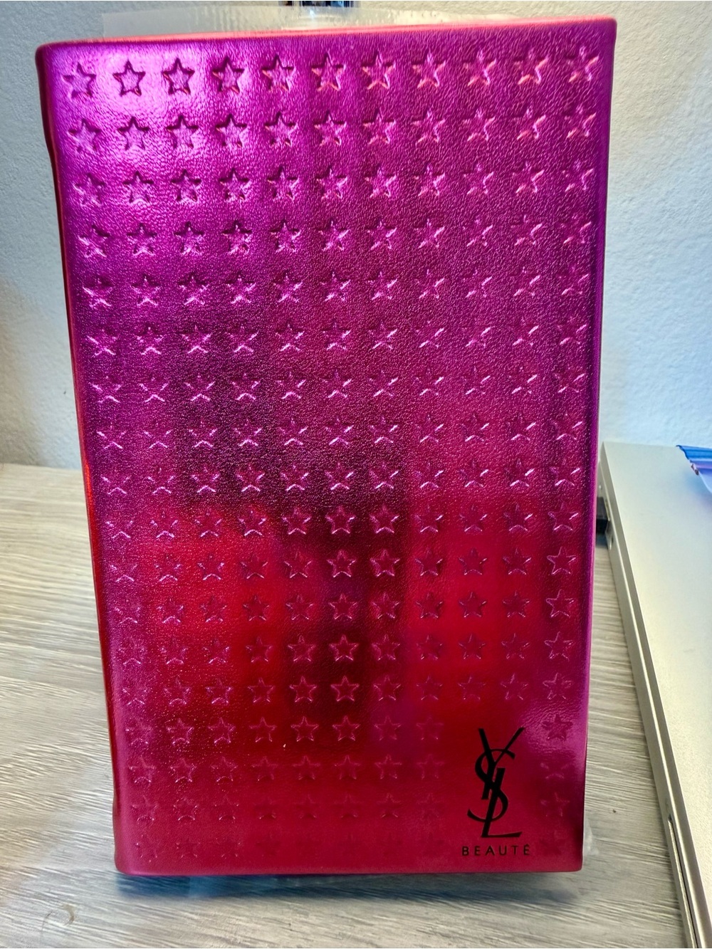 YSL Beauté Hot Pink Star-Embossed notebook